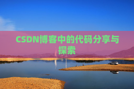 CSDN博客中的代码分享与探索